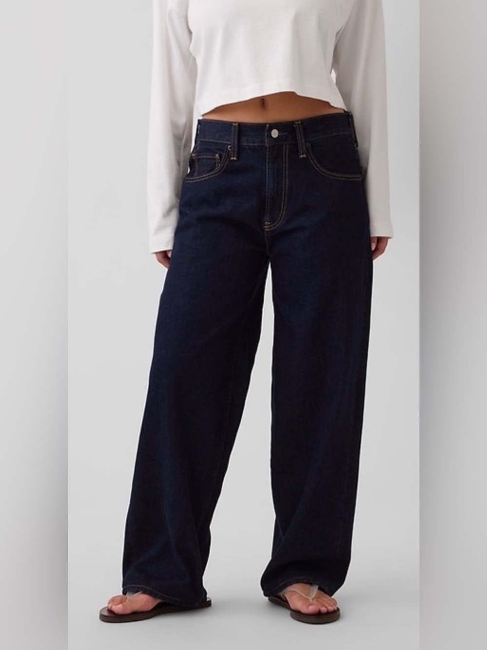 NWT Gap x Hailey Bieber extra baggy Jeans in dark indigo